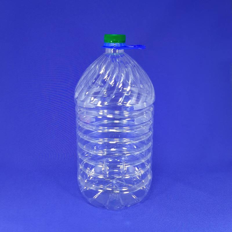 Бутылка круглая с крышкой и ручкой 5 л D38 мм прозрачная