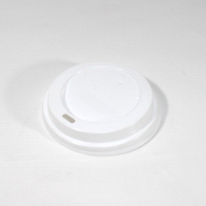 Крышка D-90 мм белая для горячих/холодных напитков с питейником
